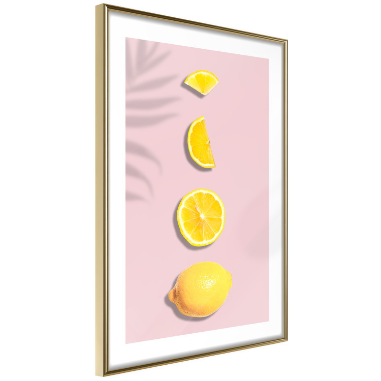 Wall Poster Slice of Exoticism - lemon in various cross-sections on a pastel background 127146 additionalImage 7