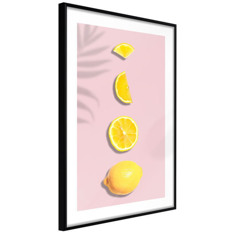 Wall Poster Slice of Exoticism - lemon in various cross-sections on a pastel background 127146 additionalImage 8