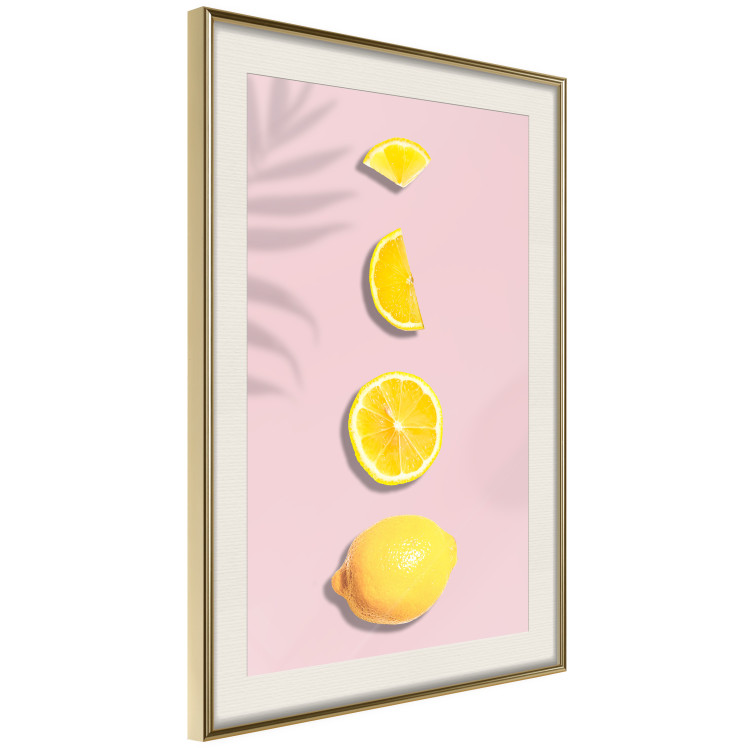 Wall Poster Slice of Exoticism - lemon in various cross-sections on a pastel background 127146 additionalImage 3