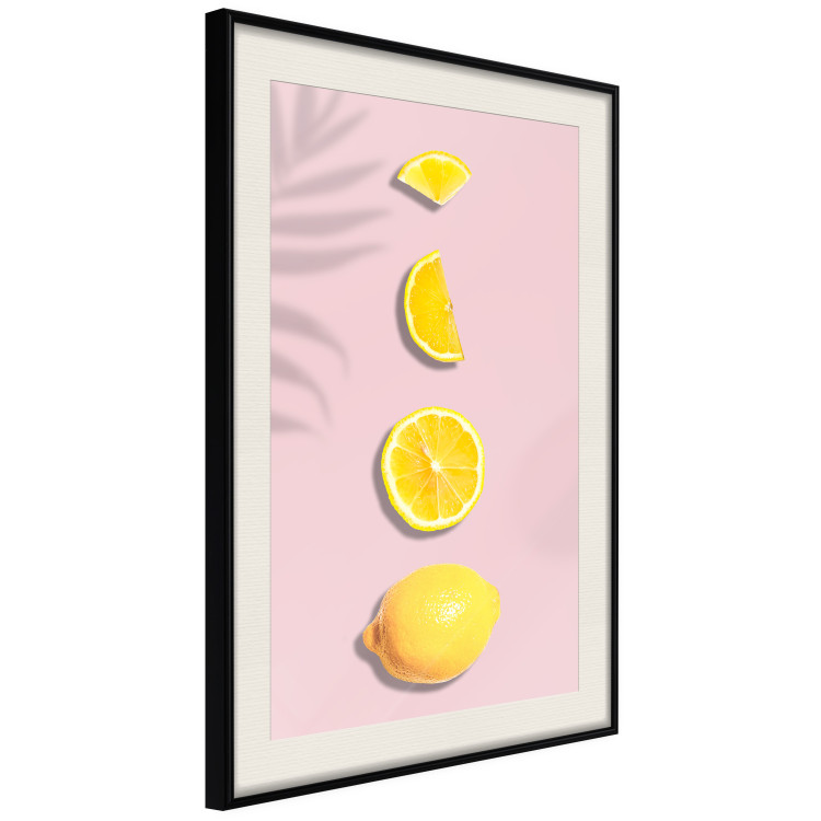 Wall Poster Slice of Exoticism - lemon in various cross-sections on a pastel background 127146 additionalImage 2