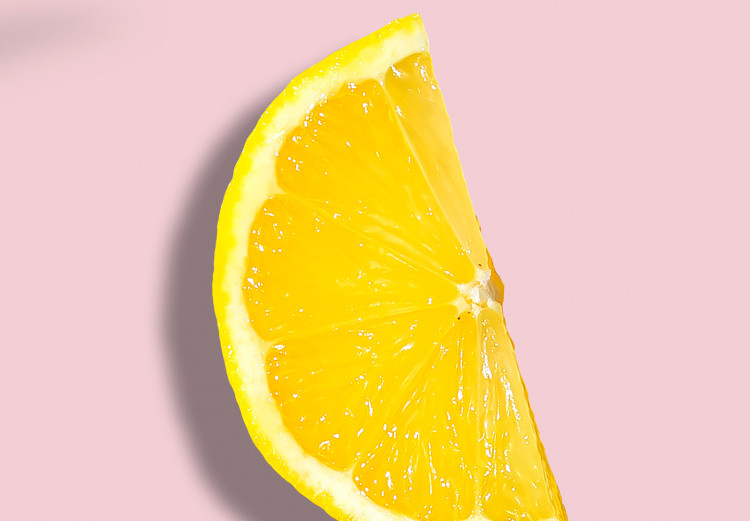 Wall Poster Slice of Exoticism - lemon in various cross-sections on a pastel background 127146 additionalImage 12