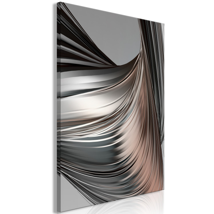 Canvas Print Before the Storm (1-part) vertical - futuristic gray abstraction 127546 additionalImage 2