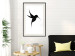 Poster Black Hummingbird - black solid bird on contrasting white background 128046 additionalThumb 16