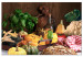 Canvas Art Print Mediterranean Kitchen (1-part) wide - still life of vegetables 129146