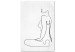 Canvas Feminine Form (1-piece) Vertical - abstract female line art 129746