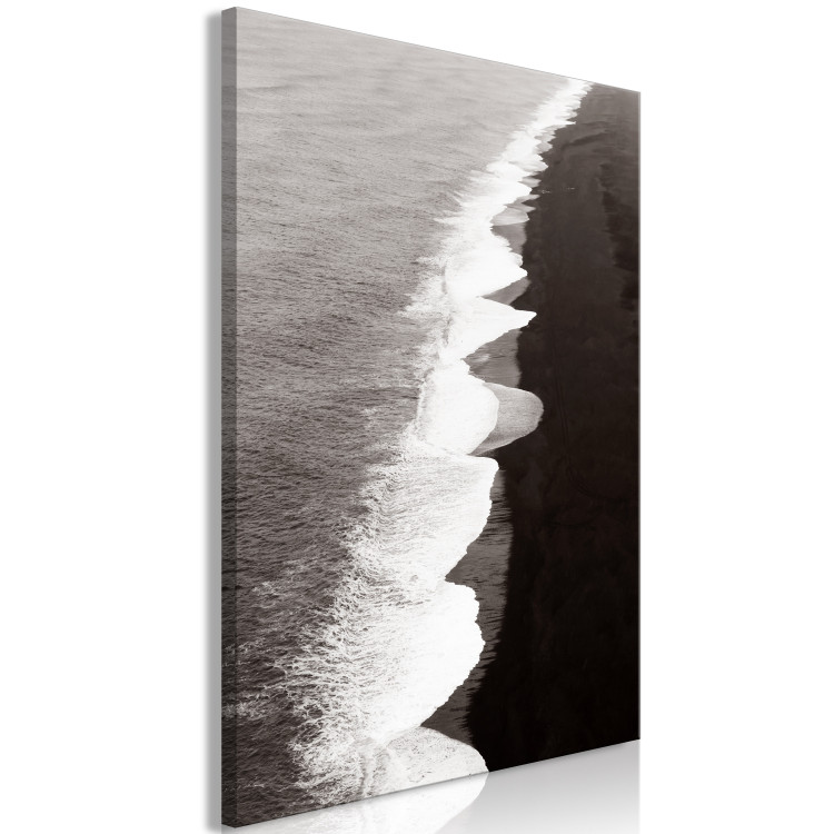 Canvas Art Print Balance of Opposites (1-piece) Vertical - black and white landscape 130246 additionalImage 2