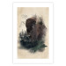Poster Dignified Bison - animal in a forest setting on a uniform beige background 130446 additionalThumb 19