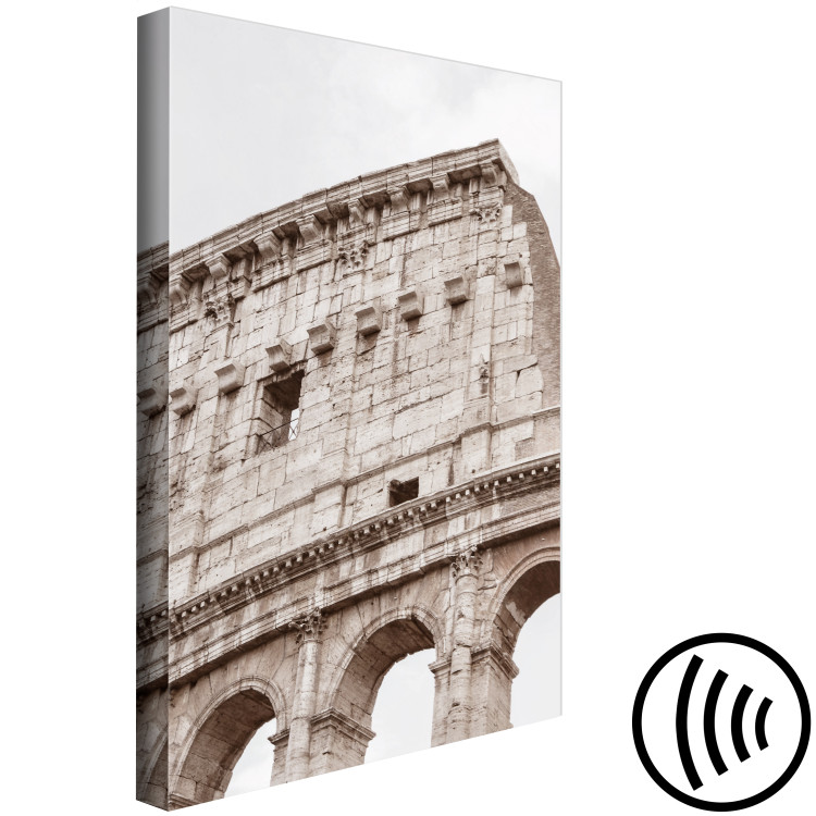 Canvas Colosseum (1-piece) Vertical - architecture of the city of Rome in sepia 130746 additionalImage 6