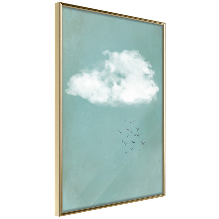 Poster Cumulus and Birds - landscape with flying birds against a sky and cloud background 131846 additionalImage 12