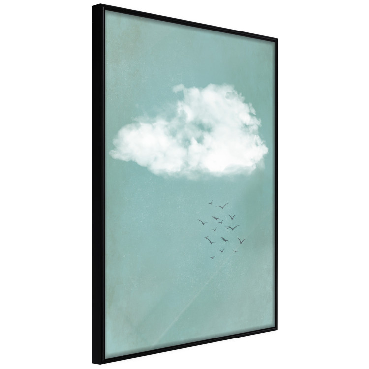 Poster Cumulus and Birds - landscape with flying birds against a sky and cloud background 131846 additionalImage 11