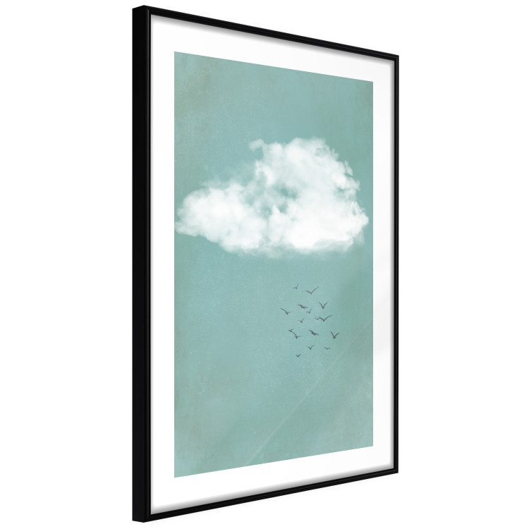 Poster Cumulus and Birds - landscape with flying birds against a sky and cloud background 131846 additionalImage 6