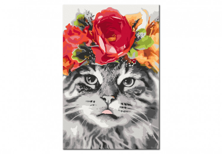 Paint by number Cat With Flowers 132046 additionalImage 6