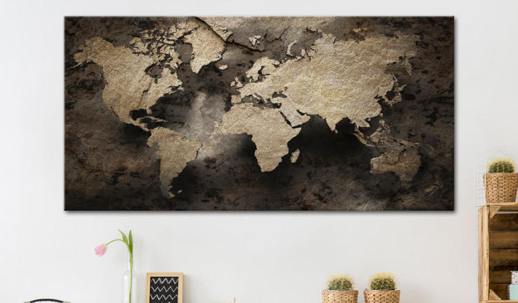 Large canvas print Map in Stone II [Large Format] 132346 additionalImage 6