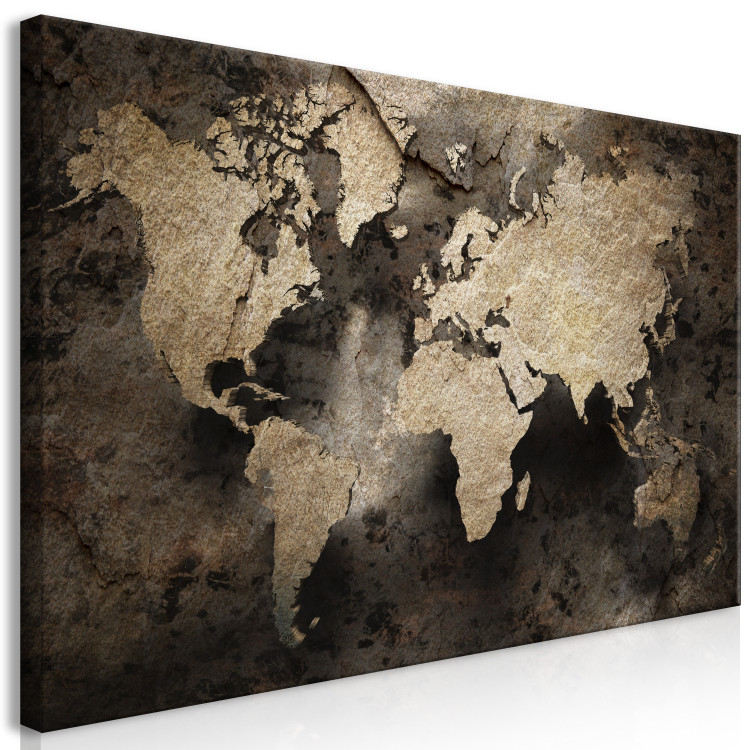 Large canvas print Map in Stone II [Large Format] 132346 additionalImage 3