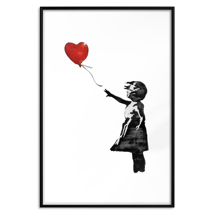 Poster Banksy: Girl with Balloon - heart-shaped balloon flying away 132446 additionalImage 17