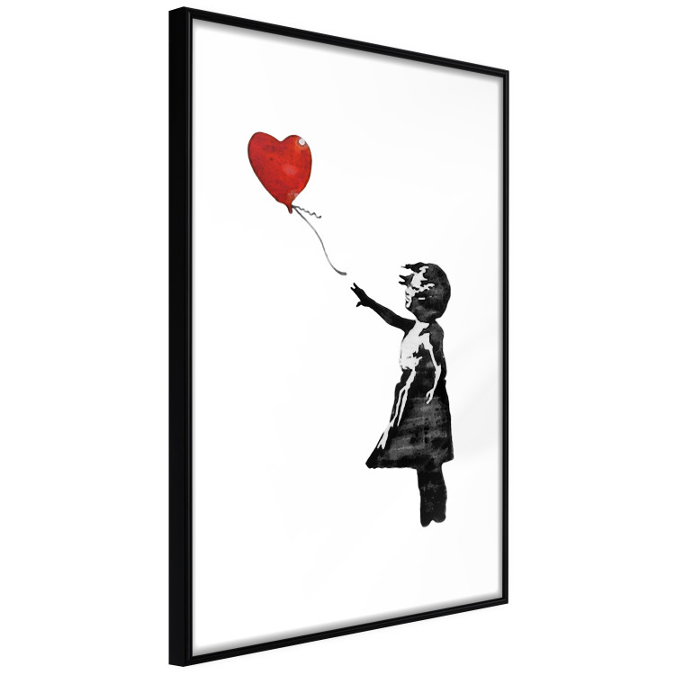 Poster Banksy: Girl with Balloon - heart-shaped balloon flying away 132446 additionalImage 11