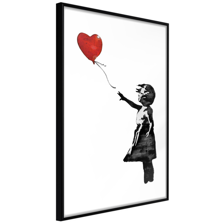 Poster Banksy: Girl with Balloon - heart-shaped balloon flying away 132446 additionalImage 10