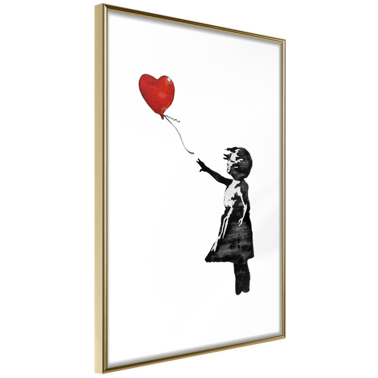 Poster Banksy: Girl with Balloon - heart-shaped balloon flying away 132446 additionalImage 8