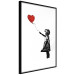Poster Banksy: Girl with Balloon - heart-shaped balloon flying away 132446 additionalThumb 13