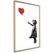 Poster Banksy: Girl with Balloon - heart-shaped balloon flying away 132446 additionalThumb 12
