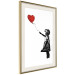 Poster Banksy: Girl with Balloon - heart-shaped balloon flying away 132446 additionalThumb 2