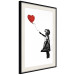 Poster Banksy: Girl with Balloon - heart-shaped balloon flying away 132446 additionalThumb 3