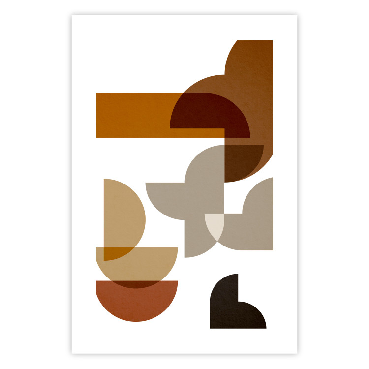 Wall Poster Sand Composition - abstract composition of geometric figures 134746 additionalImage 25