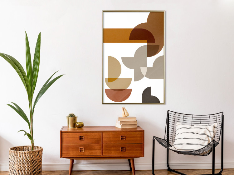 Wall Poster Sand Composition - abstract composition of geometric figures 134746 additionalImage 5