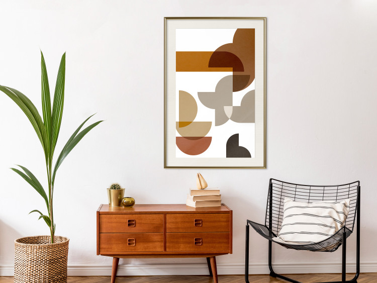 Wall Poster Sand Composition - abstract composition of geometric figures 134746 additionalImage 22