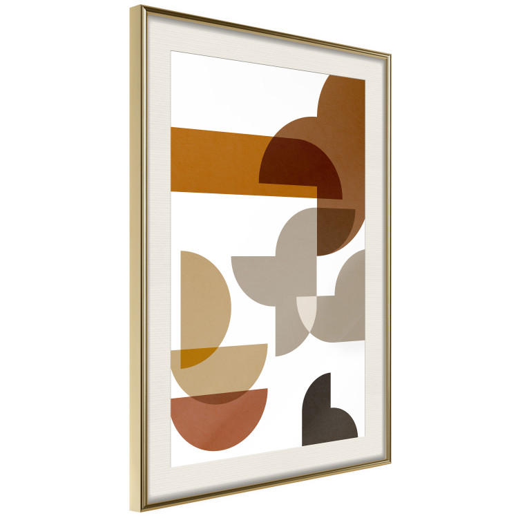 Wall Poster Sand Composition - abstract composition of geometric figures 134746 additionalImage 3