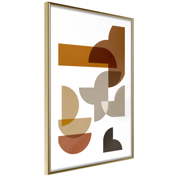 Wall Poster Sand Composition - abstract composition of geometric figures 134746 additionalImage 9