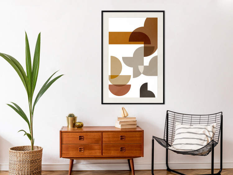 Wall Poster Sand Composition - abstract composition of geometric figures 134746 additionalImage 24