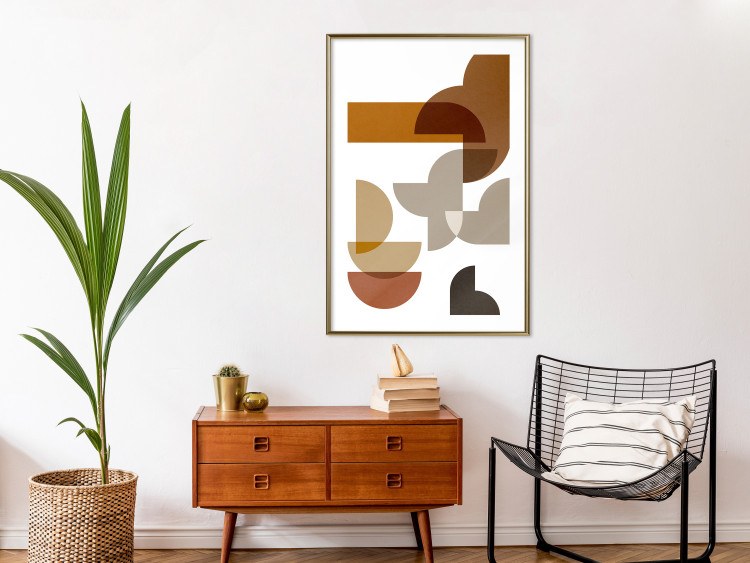 Wall Poster Sand Composition - abstract composition of geometric figures 134746 additionalImage 15