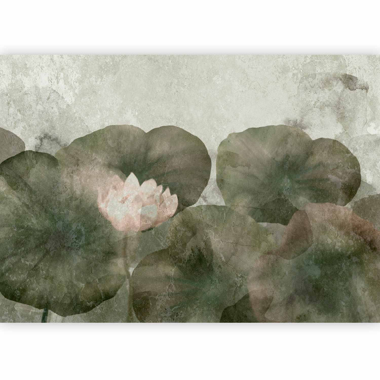 Wall Mural Water Lilies - composition inspired by frescoes with a floral motif 135746 additionalImage 1