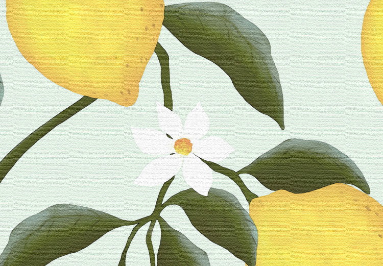 Canvas Print Lemon Sorrento (1-piece) Vertical - lemon landscape in boho style 135846 additionalImage 5