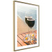 Poster Romantic Refreshment - romantic composition with wine against the sea 136046 additionalThumb 5