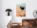 Poster Romantic Refreshment - romantic composition with wine against the sea 136046 additionalThumb 17