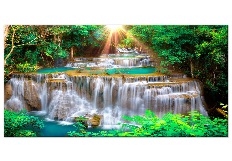Large canvas print Tropical Waterfall [Large Format]  136346