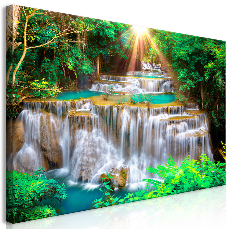 Large canvas print Tropical Waterfall [Large Format]  136346 additionalImage 3