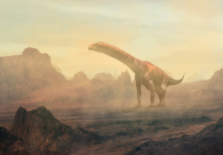 Photo Wallpaper Menacing tyrannosaurus attacks - dark landscape with dinosaur for kids 142746 additionalImage 7