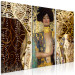Canvas Judith by Klimt (3-piece) - elegant abstraction with a female figure 143446 additionalThumb 2