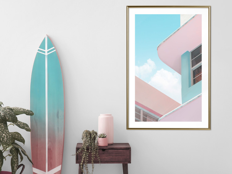 Wall Poster Miami Beach Style Building - Holiday Minimalist Architecture 144346 additionalImage 13
