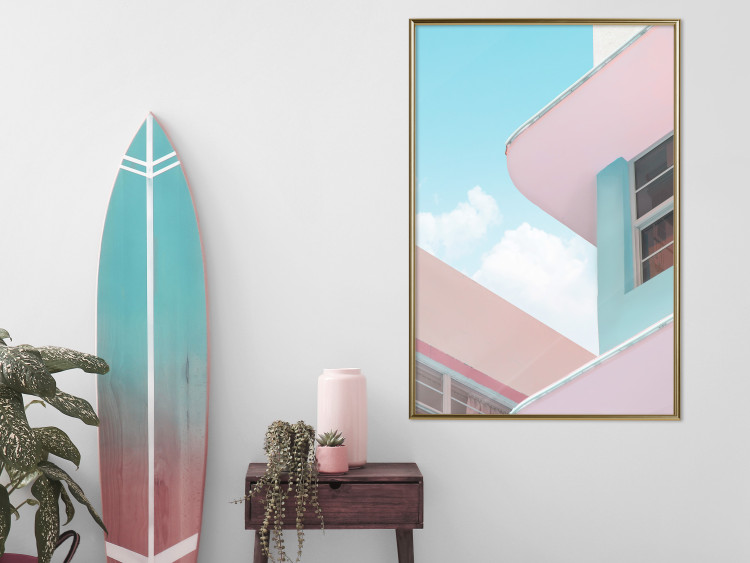 Wall Poster Miami Beach Style Building - Holiday Minimalist Architecture 144346 additionalImage 12
