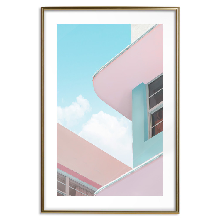 Wall Poster Miami Beach Style Building - Holiday Minimalist Architecture 144346 additionalImage 20