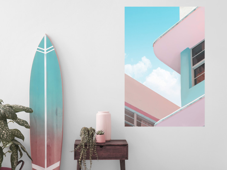 Wall Poster Miami Beach Style Building - Holiday Minimalist Architecture 144346 additionalImage 9