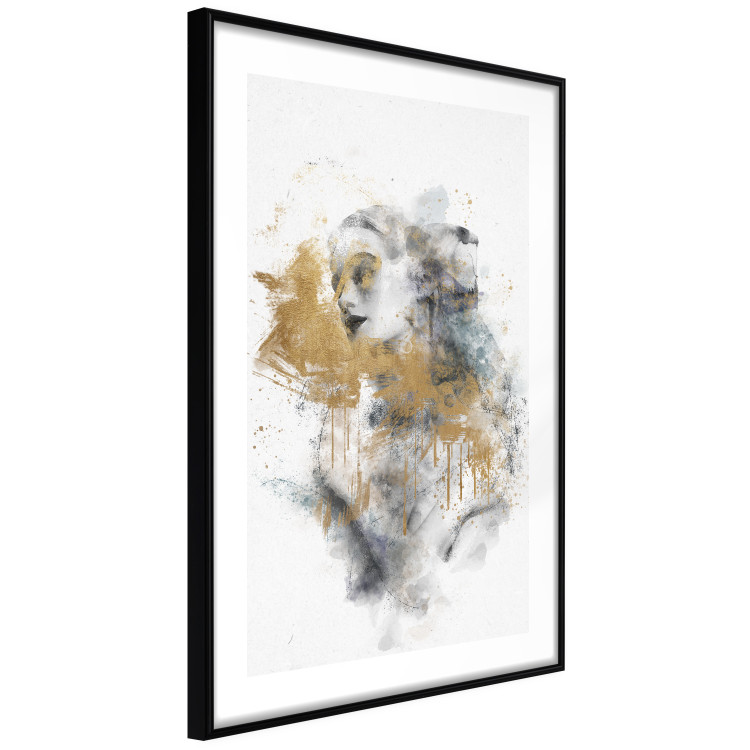 Poster Golden Fantasy - Watercolor Female Nude With Abstract Accents 144546 additionalImage 13
