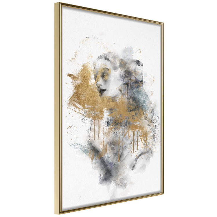 Poster Golden Fantasy - Watercolor Female Nude With Abstract Accents 144546 additionalImage 5