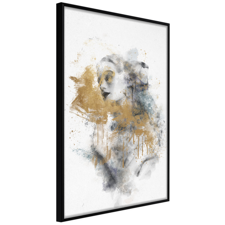 Poster Golden Fantasy - Watercolor Female Nude With Abstract Accents 144546 additionalImage 18