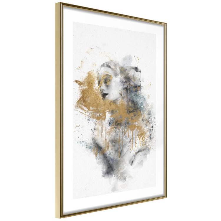 Poster Golden Fantasy - Watercolor Female Nude With Abstract Accents 144546 additionalImage 8