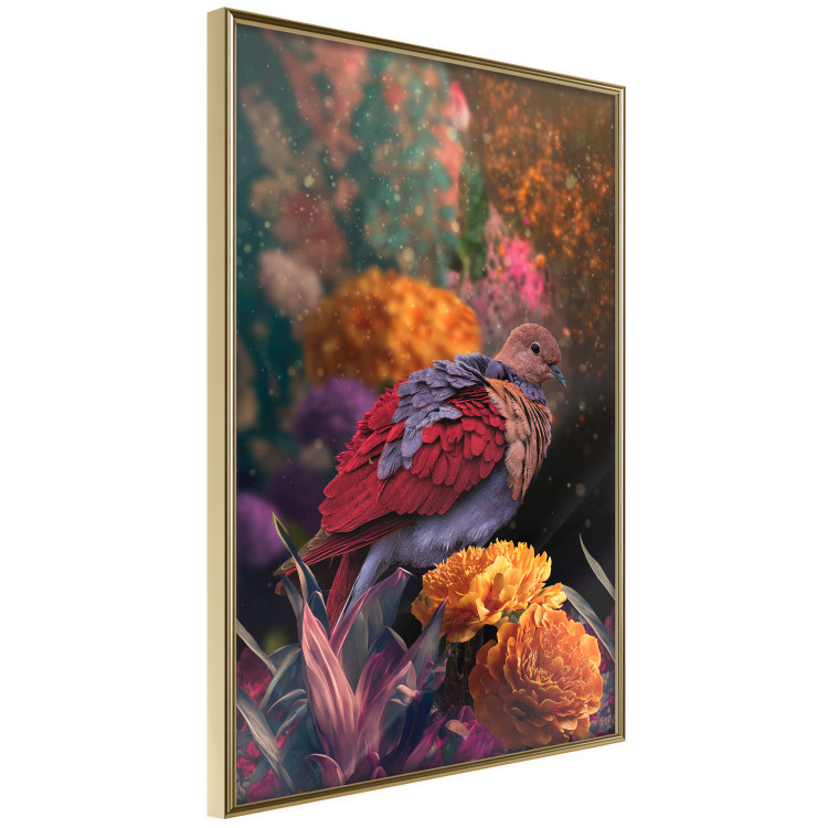 Wall Poster Magic Vegetation - Enchanted Garden With a Magnificent Bird 148846 additionalImage 5